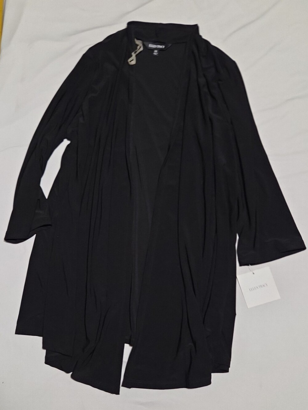 New Ellen Tracy women's 1X black cardigan sweater #25
